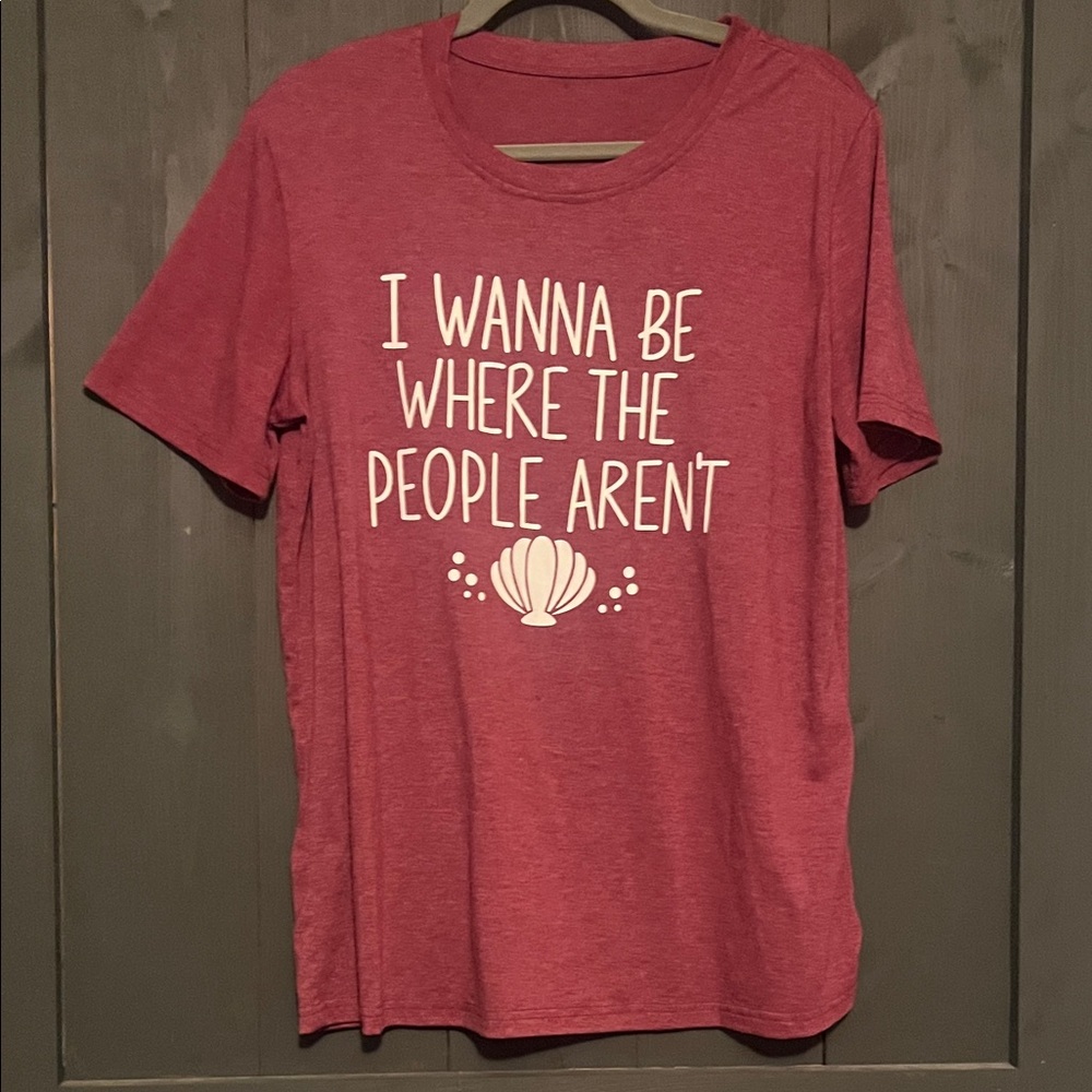 Red Graphic T-Shirt with Quote